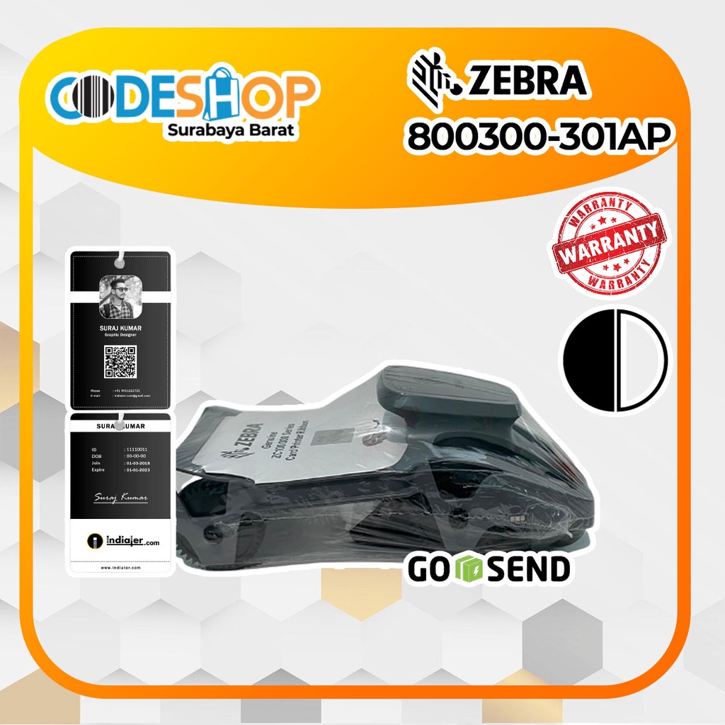 Jual Tinta Printer Id Card Zebra 800300-301 Ribbon Resin | Shopee Indonesia