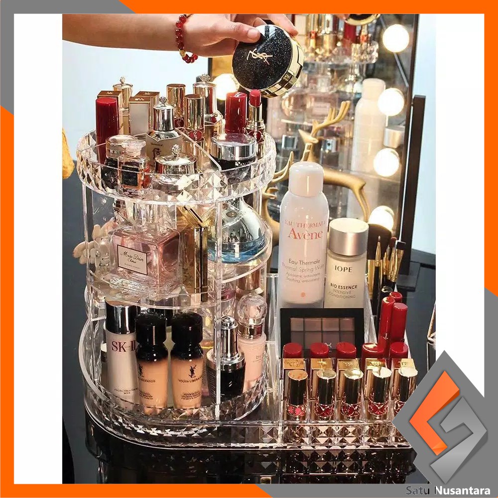 Jual SN-K11 Rak Make Up Kosmetik Petak Acrylic Putar 360 Derajat ...