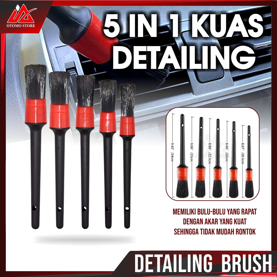 Jual DISKON TERMURAH ! DETAILING BRUSH 5 Pcs Kuas Detailing Set 5 ...