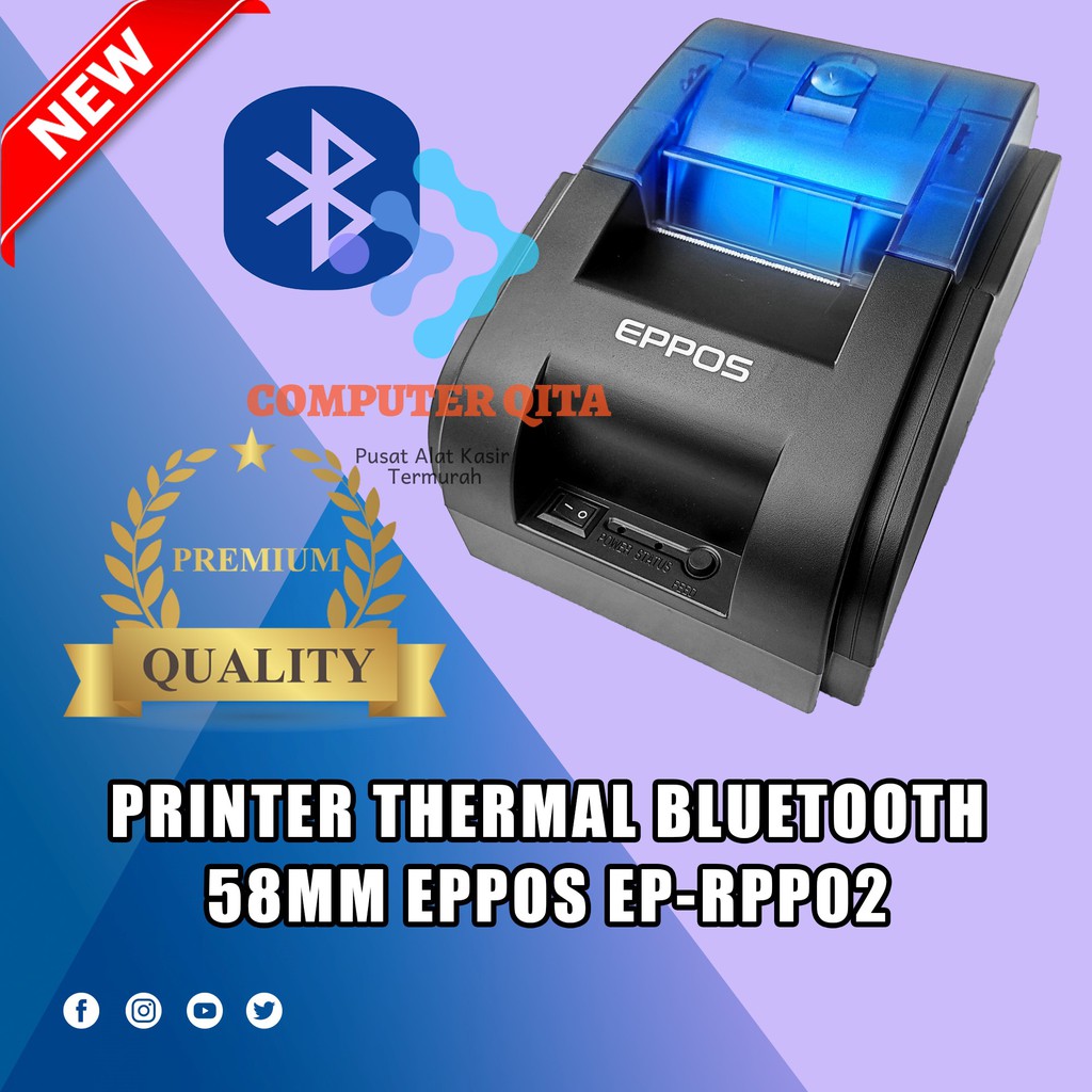 Jual Mini Printer Bluetooth EPPOS EP-RPP02 /RPP02 - Support Moka Murah ...