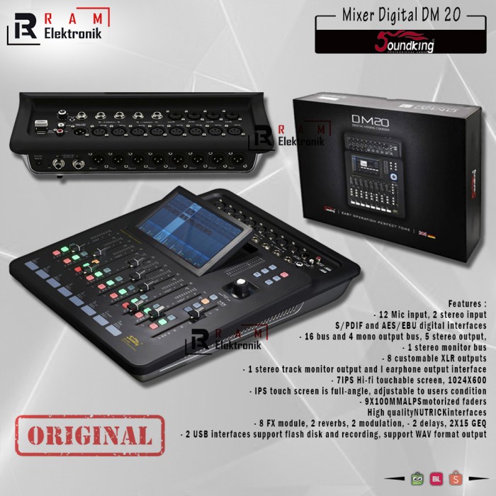 Jual Mixer Digital Soundking DM20 DM 20 2 0 New Original By SoundKing Shopee Indonesia