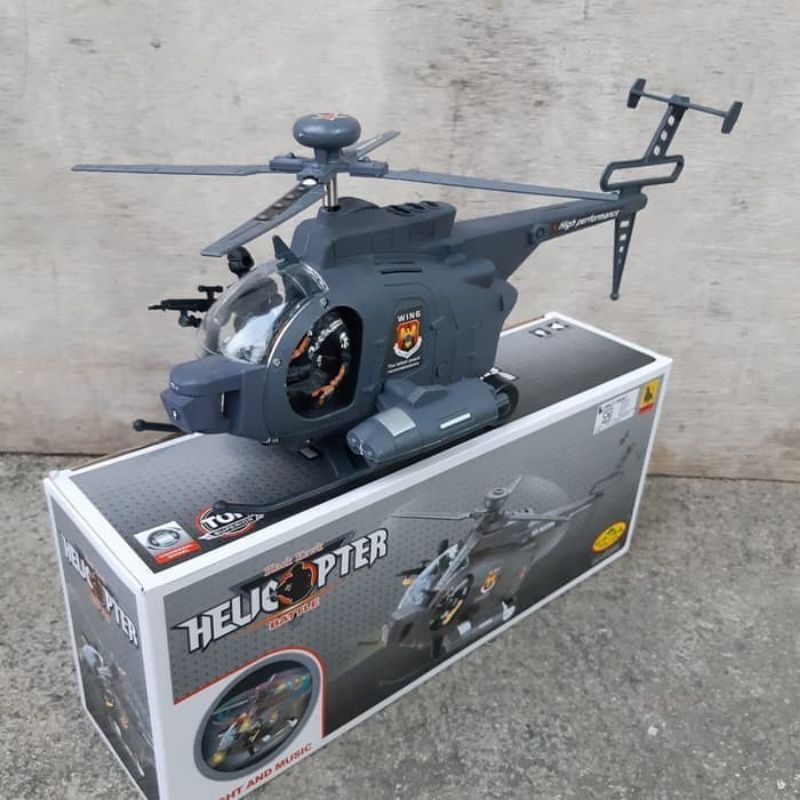 Jual Mainan Helicopter Black Hawk Bump Go Edukatif Helikopter Baterai ...
