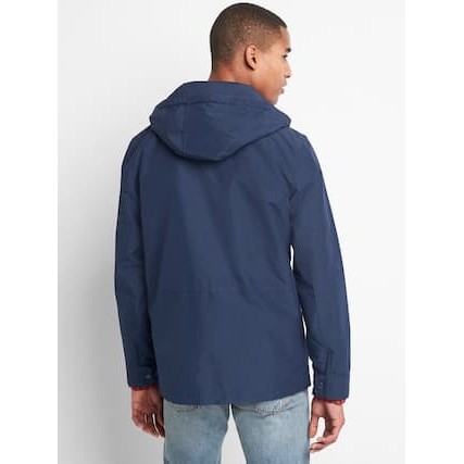 Jual NEW JN JAKET GAP RIPSTOP PARKA JACKET NAVY BLUE ORIGINAL | Shopee ...