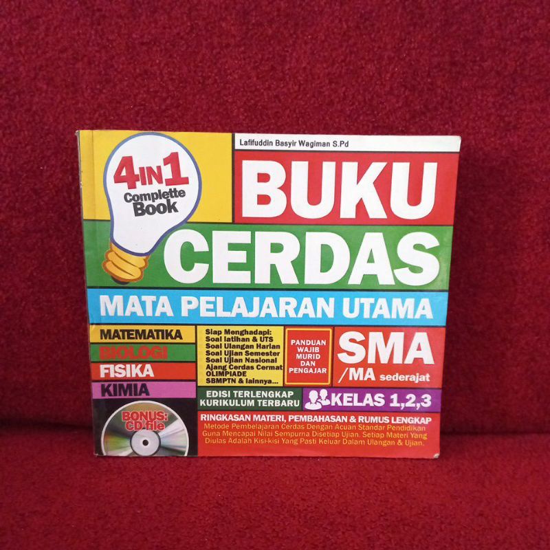 Jual Buku Bimbel - Buku Cerdas Mata Pelajaran Utama SMA Kelas 1,2,3 (4 ...