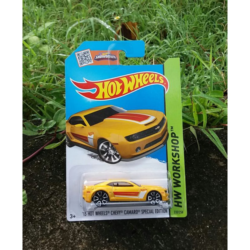 Hot Wheels 2015 HW Workshop Edizione Speciale | ’13 Chevy Camaro Giallo | Modello Die-Cast #232/250 - 6