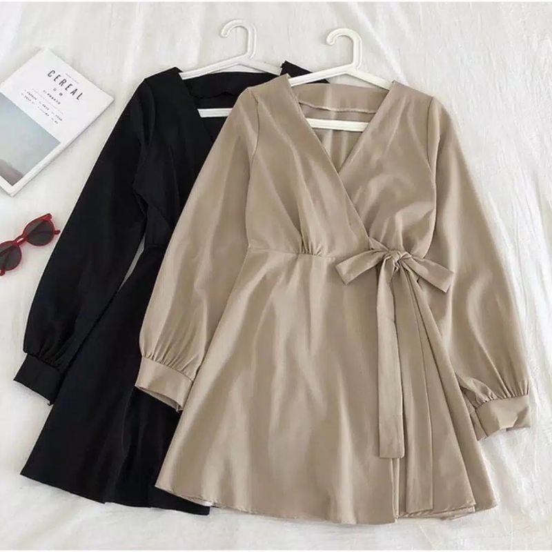 Jual Tunik Polos Wanita Korea Baju Atasan Blouse Korean Style Casual