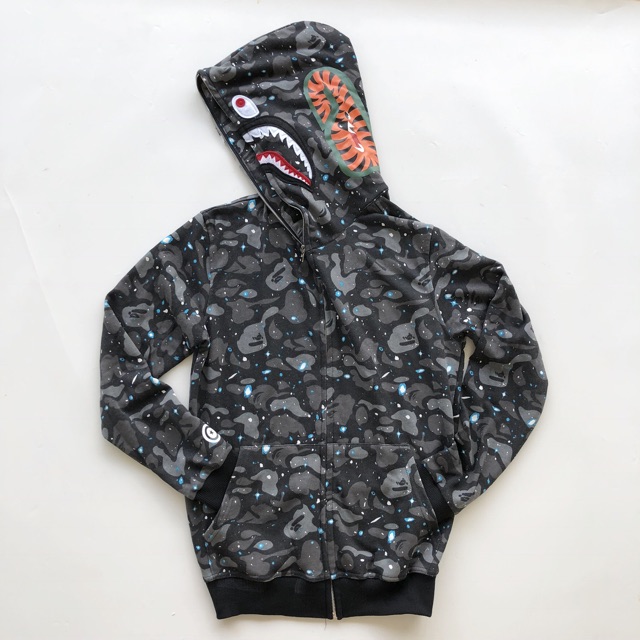 RESTOCK Jaket BAPE hoodie 1st windstopper GALAXY WGM SHARK a Bathing Ape premium jacket