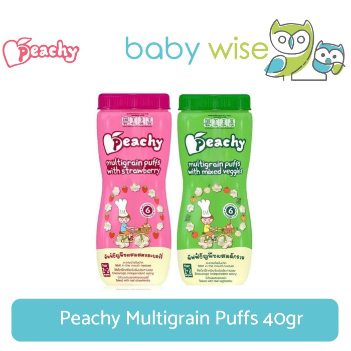 Jual Peachy Multigrain Puffs 40gr | Shopee Indonesia
