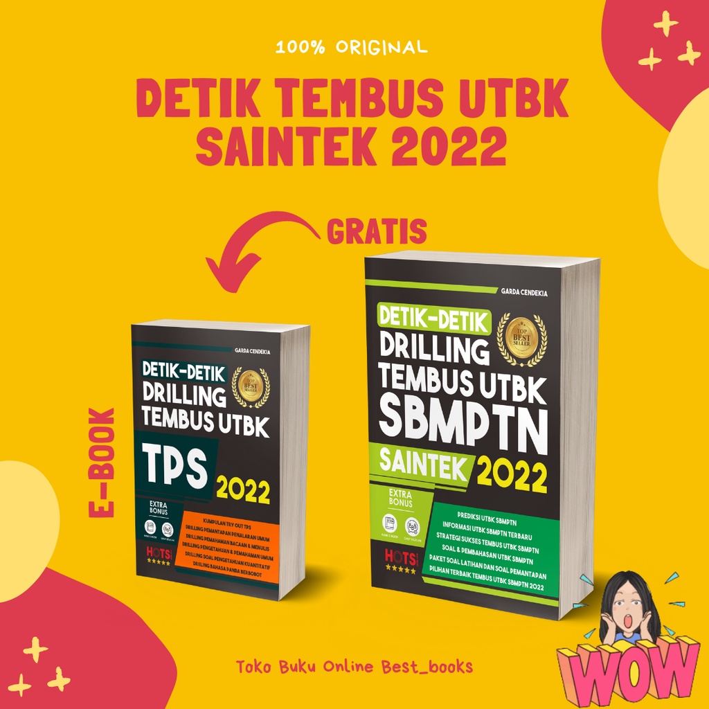 Jual BUKU SBMPTN SAINTEK 2022 / DETIK DRILLING TEMBUS UTBK SBMPTN ...