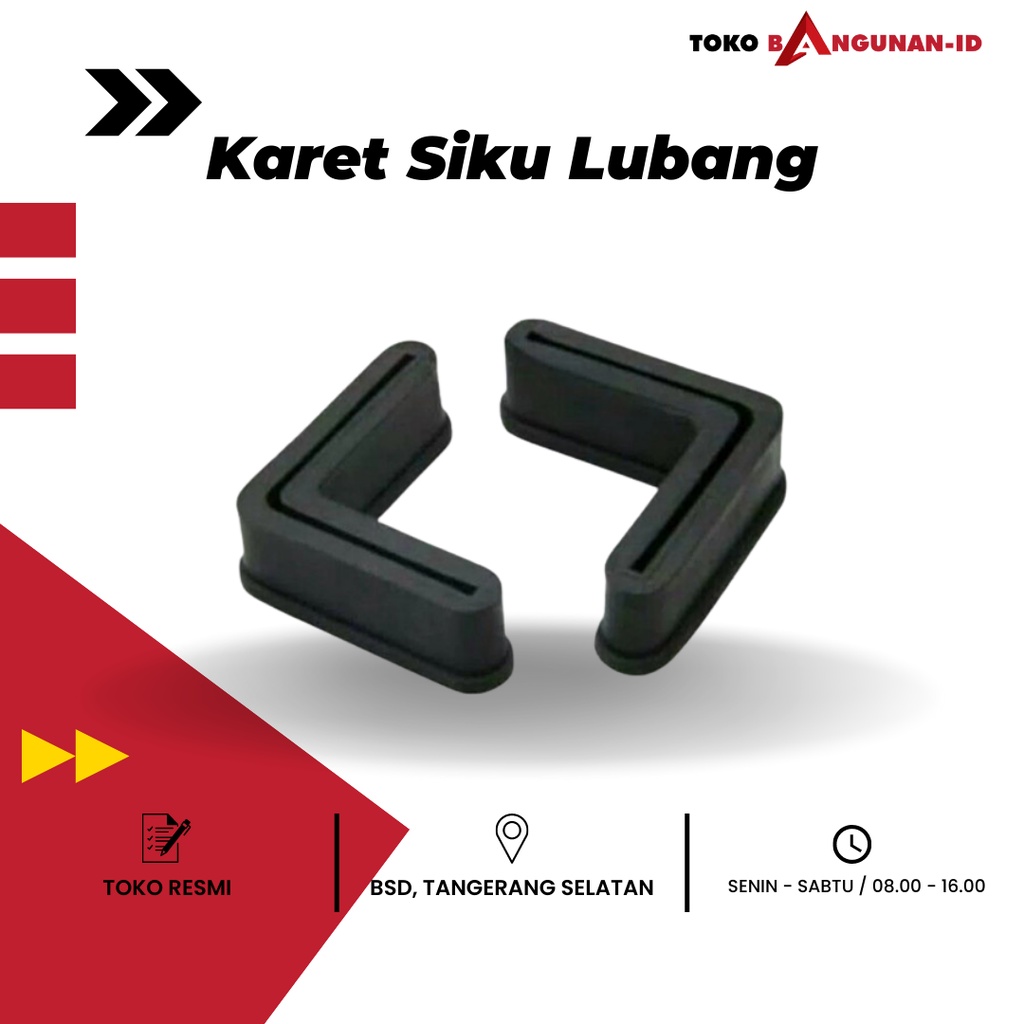 Jual Kaki / Alas Kaki Karet Untuk Rak Besi Siku Lubang Artco | Shopee ...