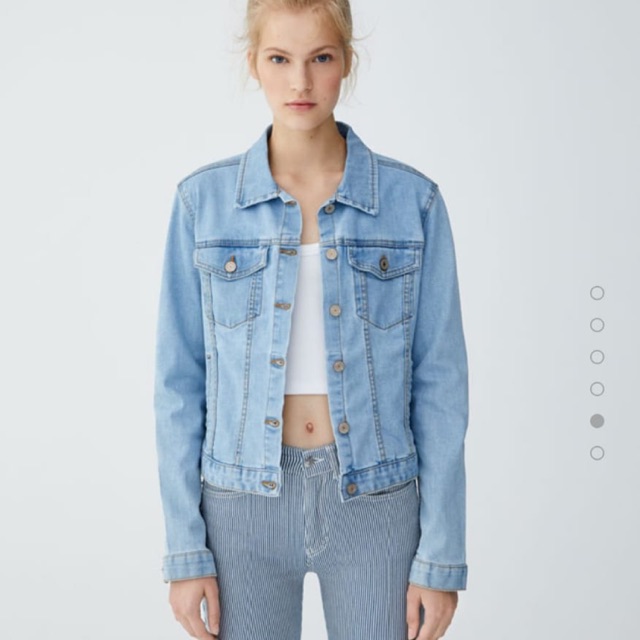 Jual JAKET JEANS WANITA PULL AND BEAR ORIGINAL SIZE M Shopee Indonesia