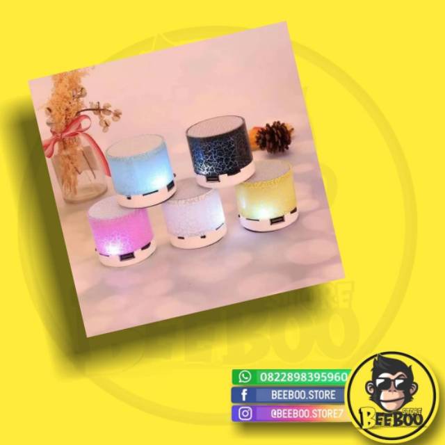 Jual SPEAKER BLUETOTH mini led UNIK | Shopee Indonesia