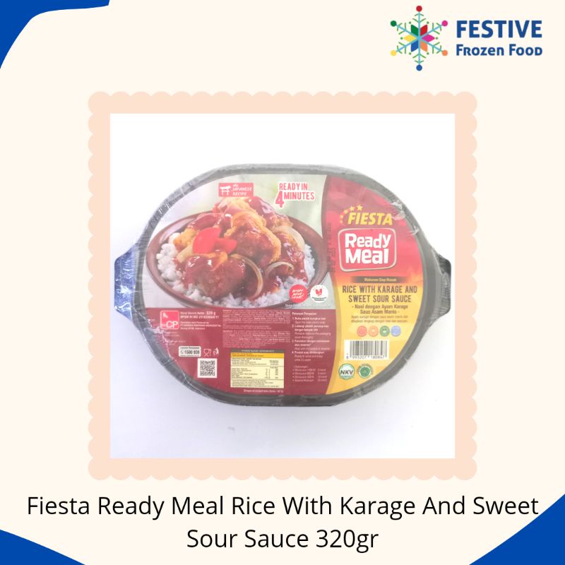 Jual Fiesta RM Rice with Karage & Sweet Sour Sauce 320g Ready Meal asam ...