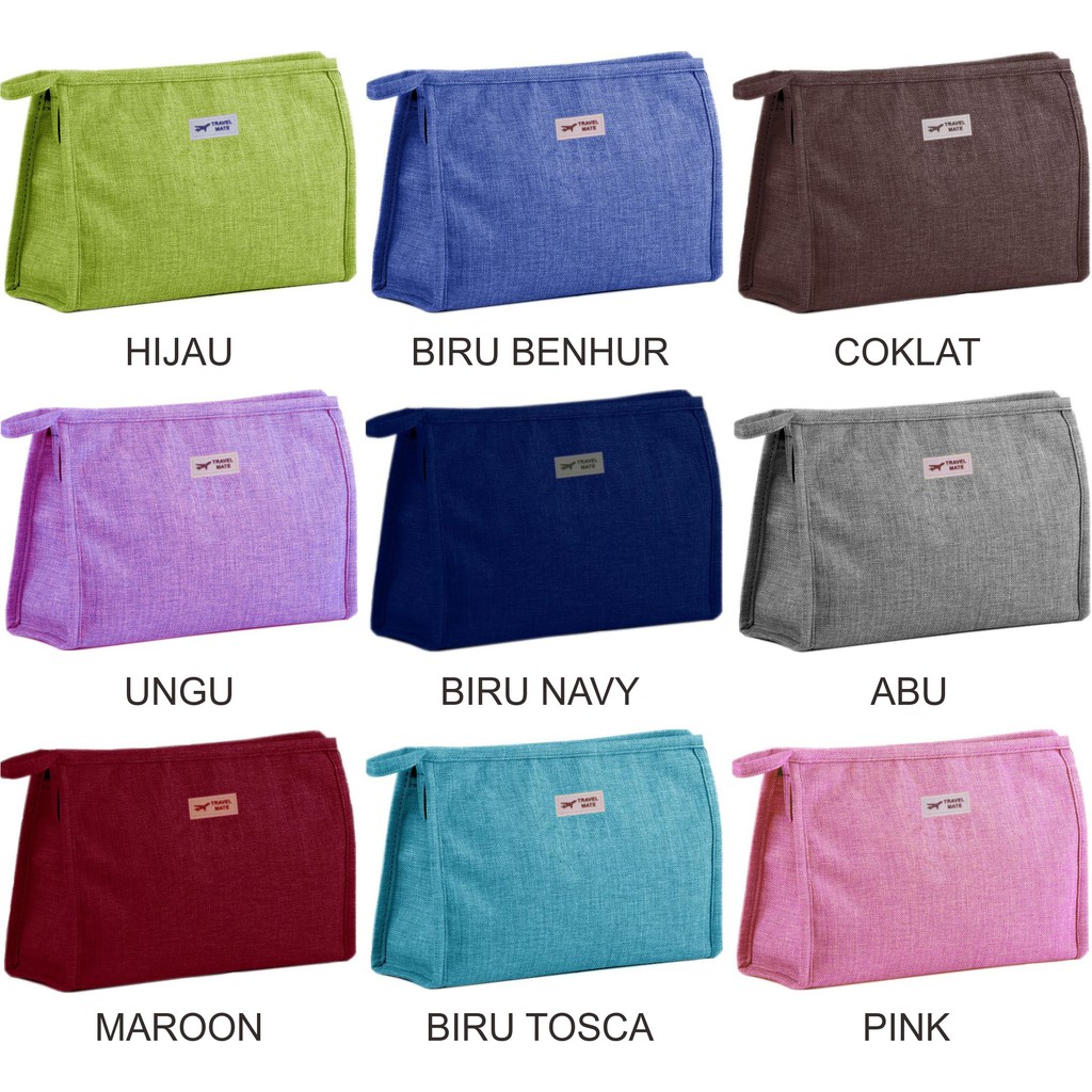 Jual Simple Cosmetik Pouch Denim M591 | Shopee Indonesia