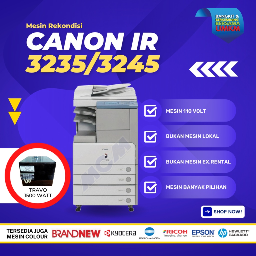 Jual MESIN FOTOKOPI CANON IR 3235 Dan 3245 - 110 VOLT USA REKONDISI ...