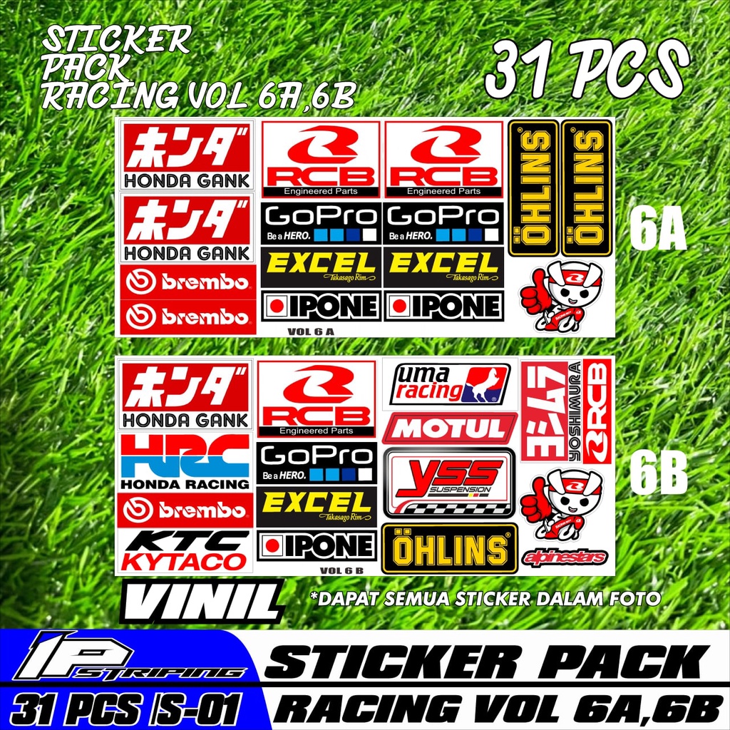 Jual STICKER PACK RACING / STIKER PACK / STIKER MOTOR / STICKER BALAP ...