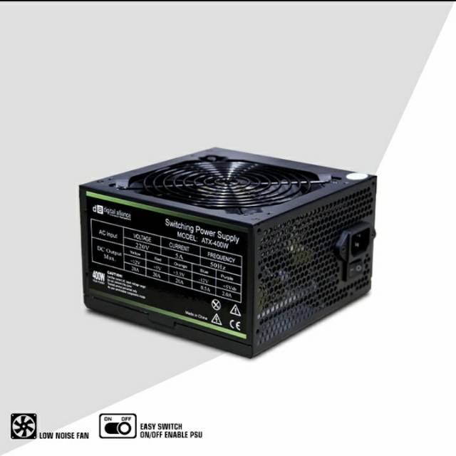 Jual Digital Alliance Power Supply Unit PSU 400 Watt Tarantula - Hitam ...