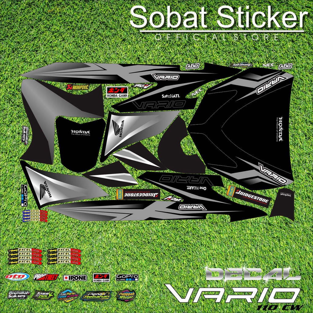 Jual Decal Full Body Vario Karbu Cw Decal Sticker Full Block