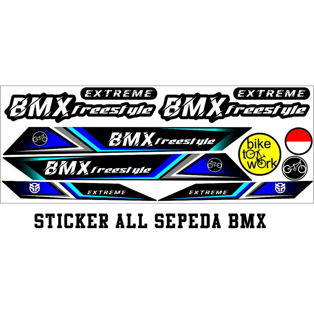 Jual STRIPING SEPEDAH /STIKER BIKE UNIVERSAL SEPEDA JENIS MOTIF ALL BMX
