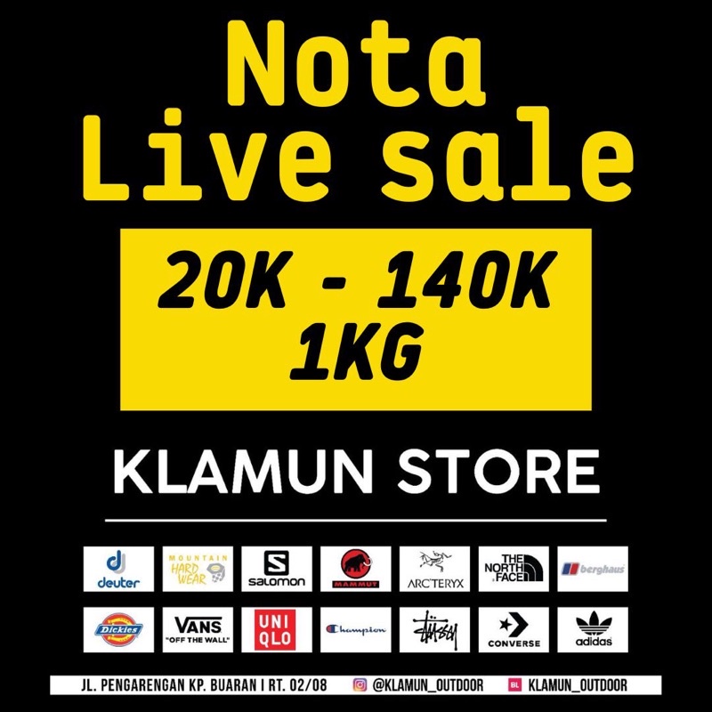 Jual NOTA CO 20K s/d 100K 1KG MAKS 3PCS + ADMIN | Shopee Indonesia