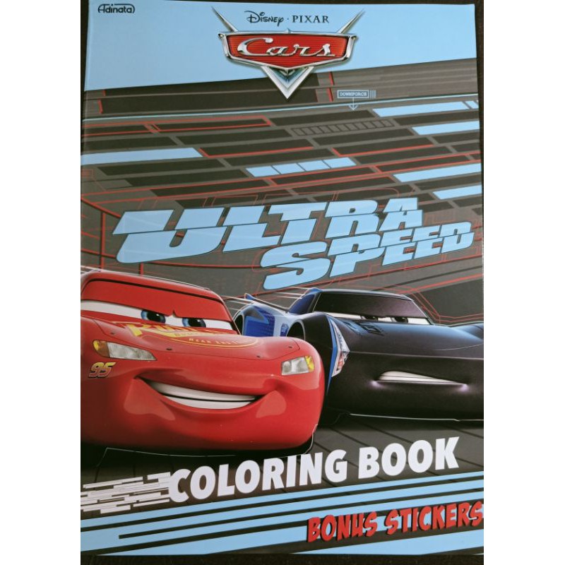 Jual Buku Mewarnai/ Coloring Book Disney Cars" Ultra Speed"+ Bonus