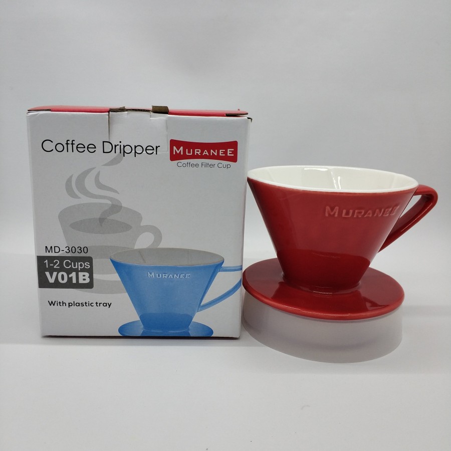 Jual Kopi Dripper keramik V01 Coffee Dripper Ceramic V60 Manual Brew Muranee / Dripper keramik