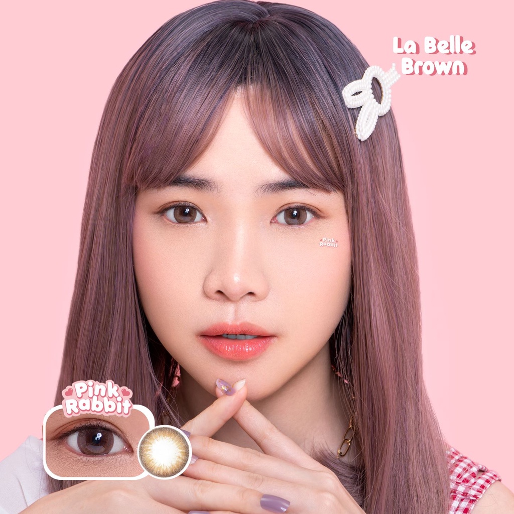 Jual Pink Rabbit Softlens Minus La Belle Brown Super Comfy Normal dan ...