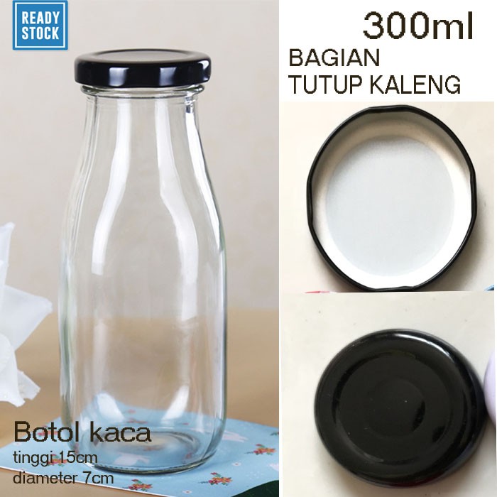 Jual Botol Jus Jar Kaca Botol Kaca 300ml Jar Botol Juice Minuman Teh Susu Kopi 300 Ml Shopee 5336