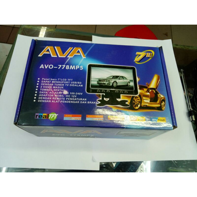 Jual TV MONITOR LCD AVA AVO-778MP5 USB 7INCH | Shopee Indonesia