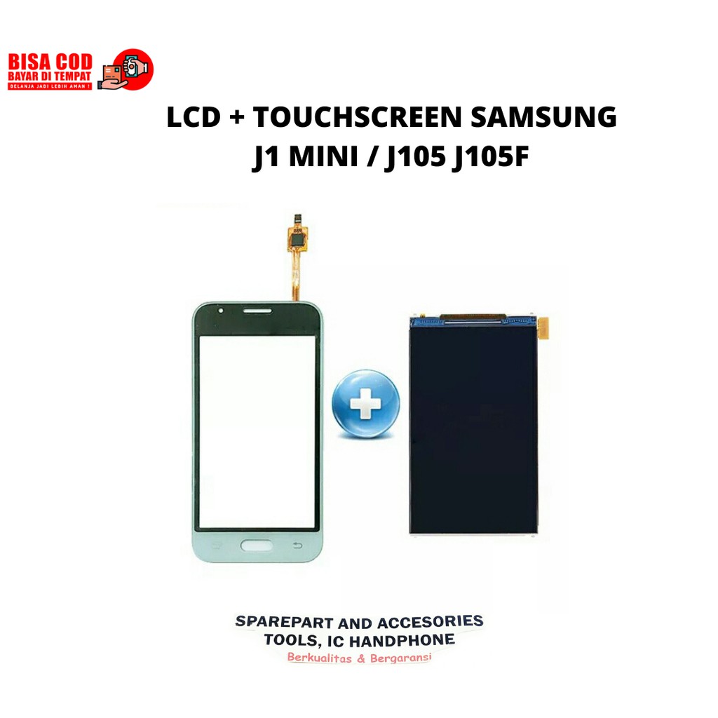Jual LCD + TOUCHSCREEN SAMSUNG J1 MINI J105 J105F ORIGINAL FULLSET ...