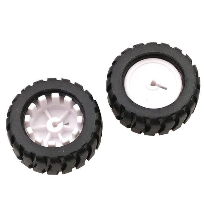 Jual Roda 43mm Karet Rubber D Shaft 3mm Hole N20 Motor gearbox Wheel ...