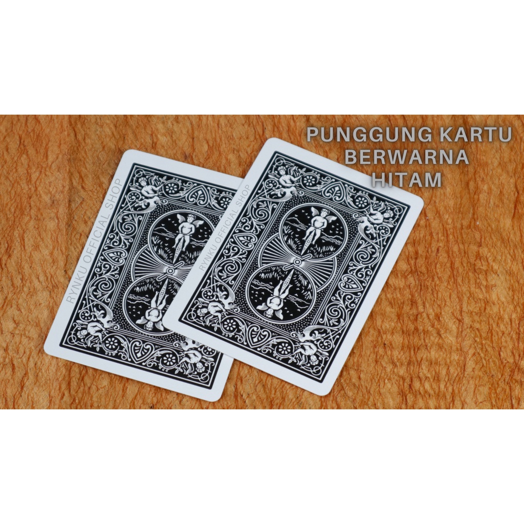 Jual KARTU REMI BICYCLE STANDARD BLACK PLAYING CARD | Shopee Indonesia