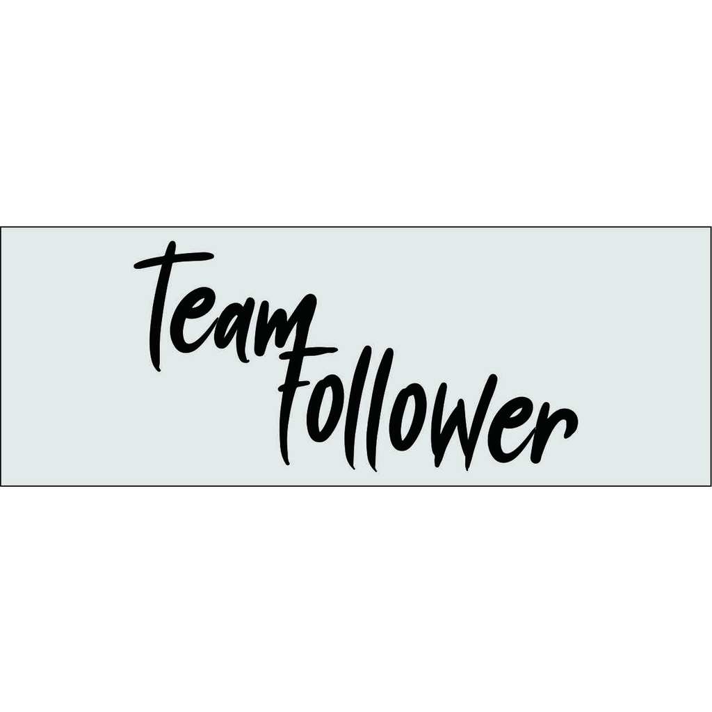 Jual Stiker team follower cutting sticker | Shopee Indonesia