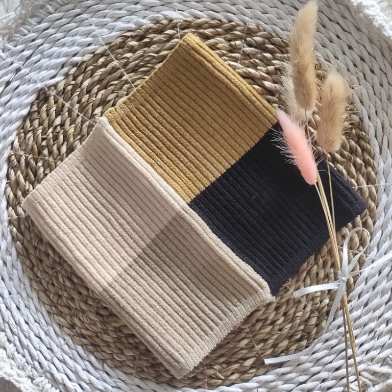 Jual 1KG MUAT 60PCS!!! // Bandana Rajut 4 Warna 4in1 Ciput Rajut Inner