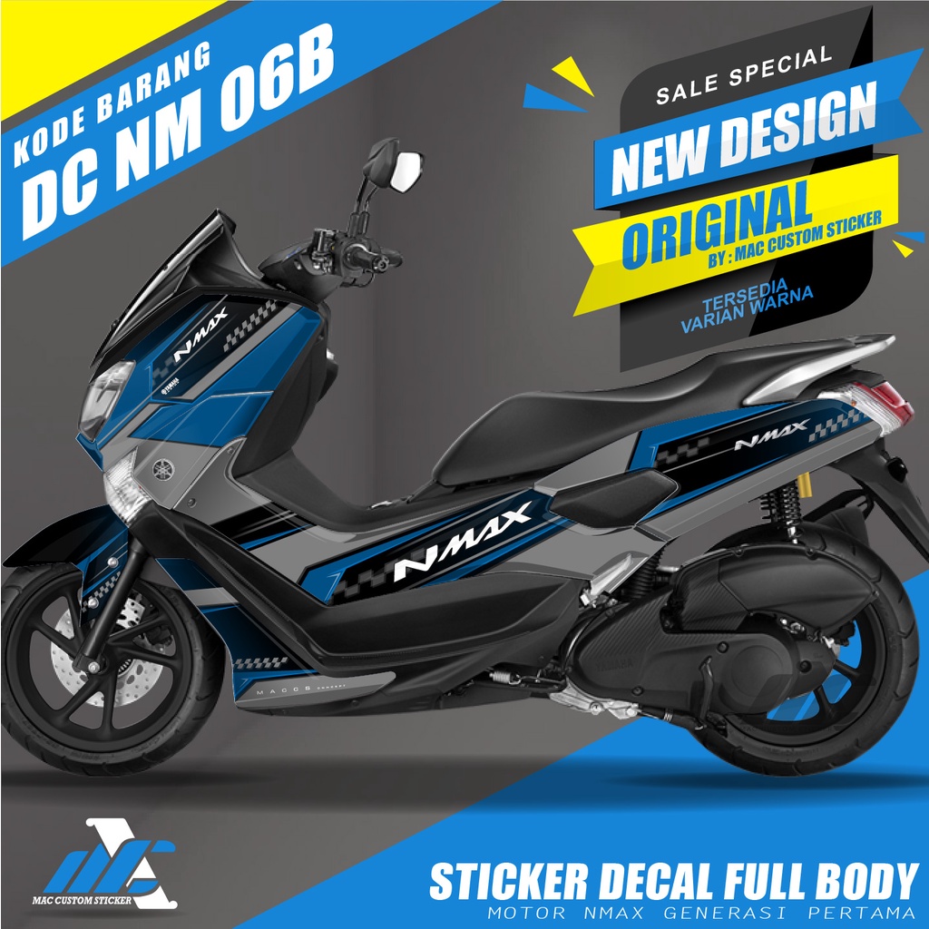 Jual Dc Nm Sticker Decal Full Blok Nmax Stiker Nmax Old Full