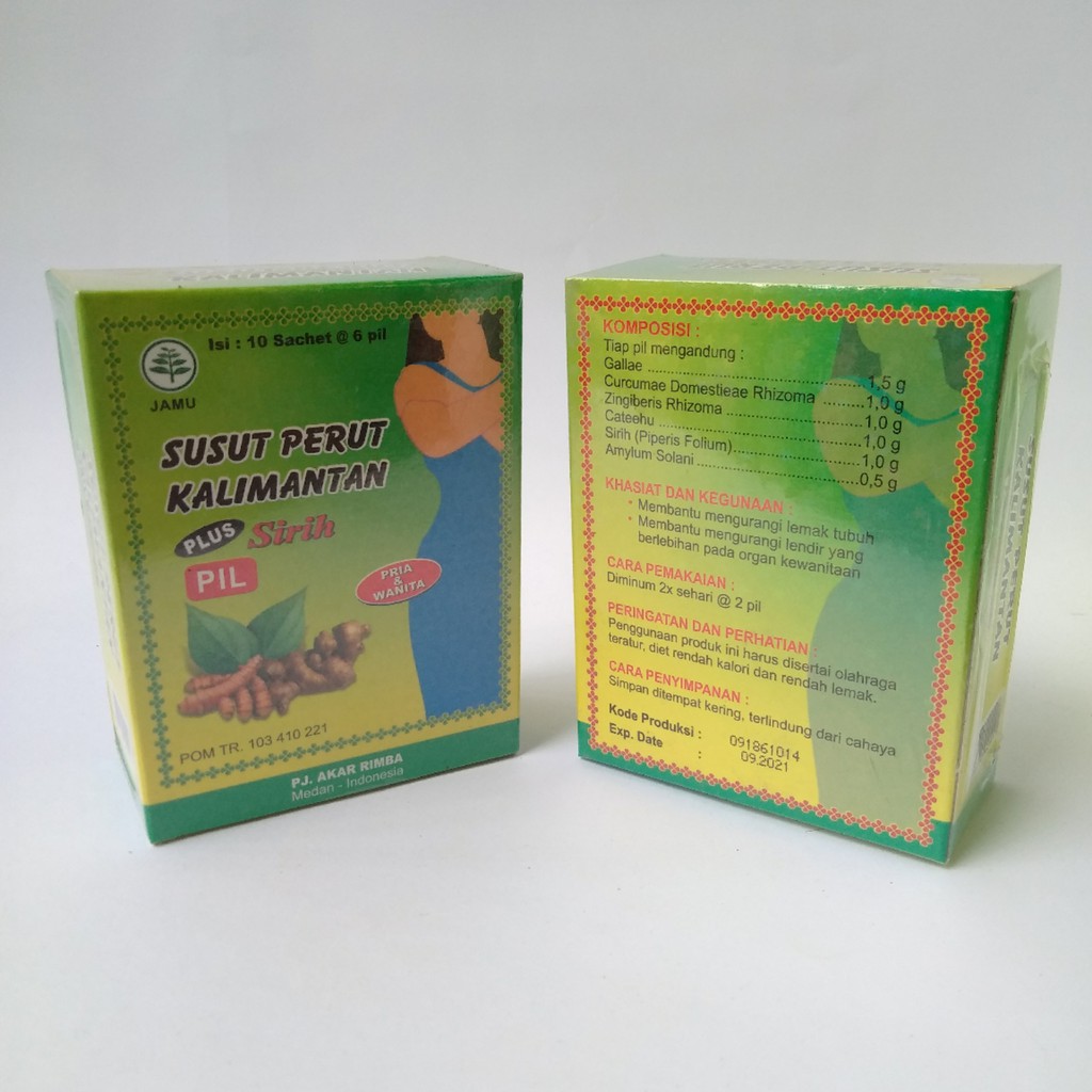 Jual Jamu Pil Pelangsing Susut Perut Kalimantan Plus Sirih Akar Rimba ...