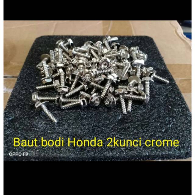 Jual Baut Body Honda Kunci Chrome Atau Stenlis Shopee Indonesia