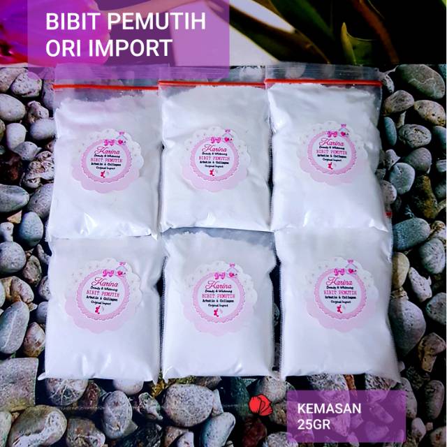 Jual Serbuk Bibit Pemutih Orignal Import 25gr Bibit Pemutih Pemutih Badan Shopee Indonesia 1047