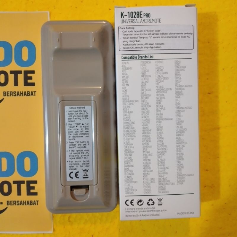 Jual REMOTE AC MULTI CHUNGHOP UNIVERSAL K-1028E PRO | Shopee Indonesia