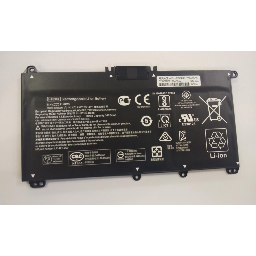 HT03XL L11119-855 Batterie Pour HP Pavilion 15-CS 15-CW 15-DA 15-DB 15 - 6
