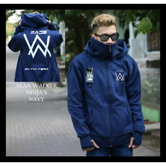 Jaket AW Jkat Hoodie Alan Walker Anak Usia 7 12 Tahun Dan Dewasa Bahan Tebal Gramasi 280