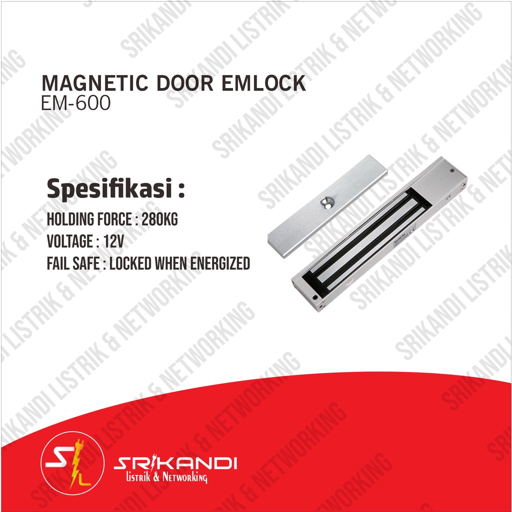 Jual ELECTROMAGNETIC LOCK EM-600 | Shopee Indonesia