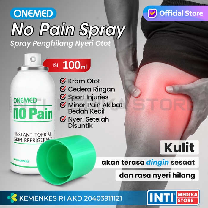 Jual Onemed - No Pain Spray 100 Ml Pereda Sakit Otot Semprotan Kram #98 ...