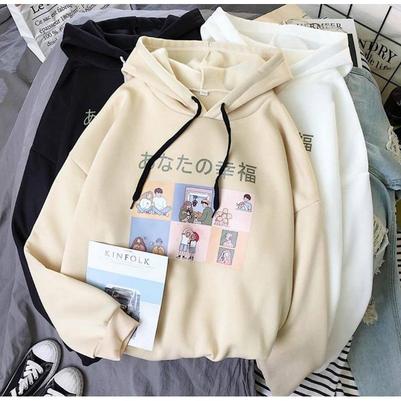 Sweater hoodie wanita store shopee