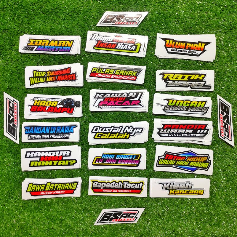 Jual stiker kata2 kalsel / sticker banjarmasin viral | Shopee Indonesia