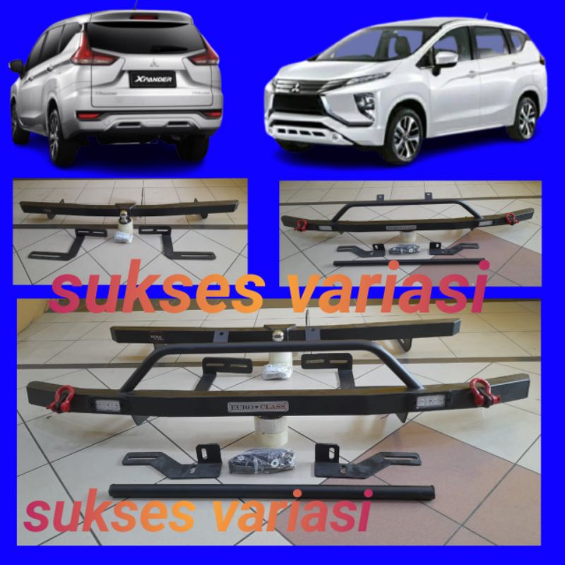 Jual Paket Tanduk Towing Depan Towing Belakang Pengaman Bumper Besi Mitsubishi Xpander Shopee