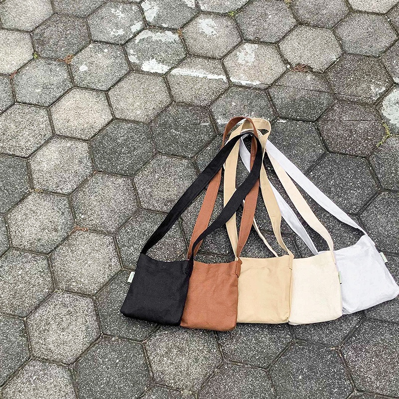 Mini canvas sling bag sale