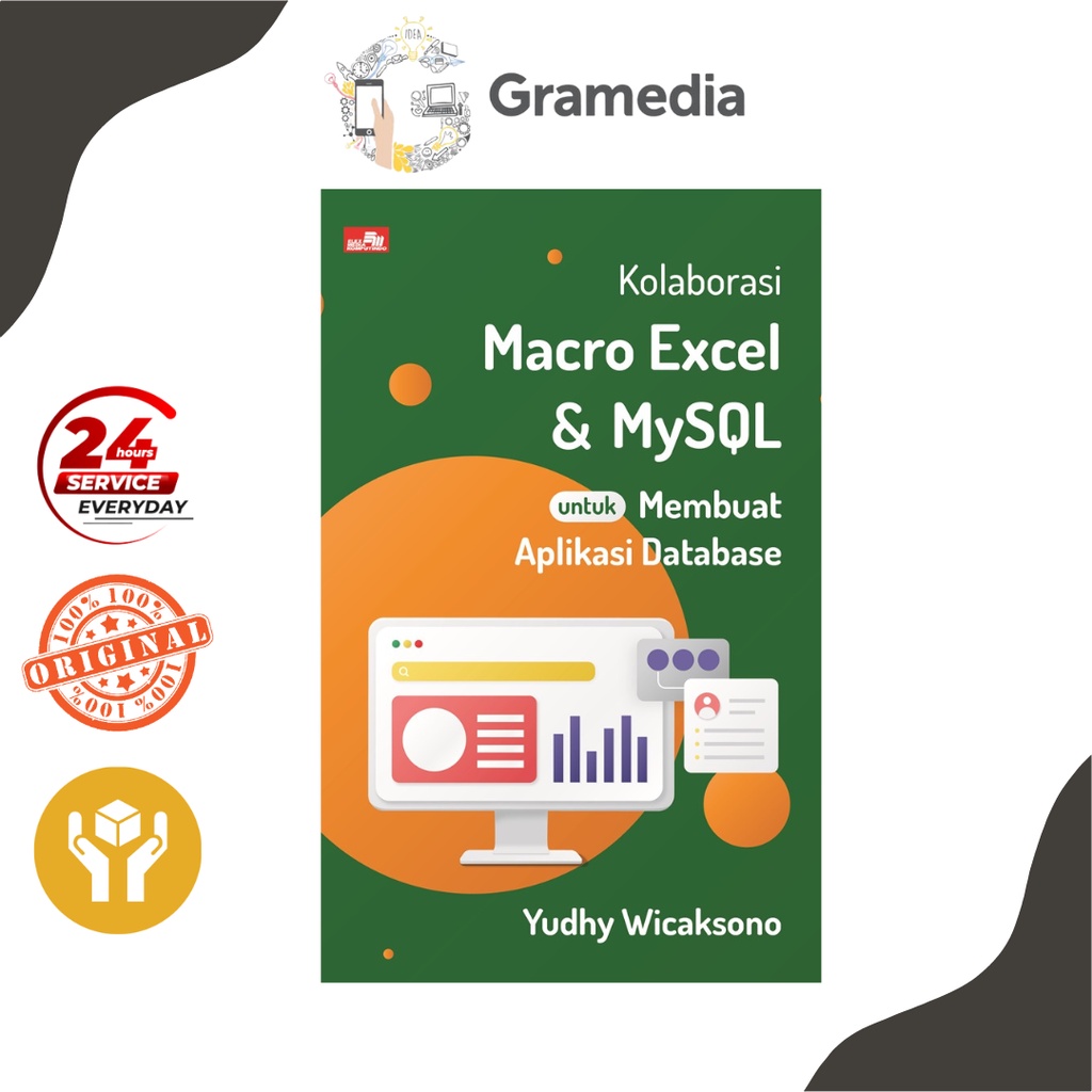 Jual Gramedia Mega Kolaborasi Macro Excel Dan Mysql Untuk Membuat Aplikasi Data Yudhy 2357