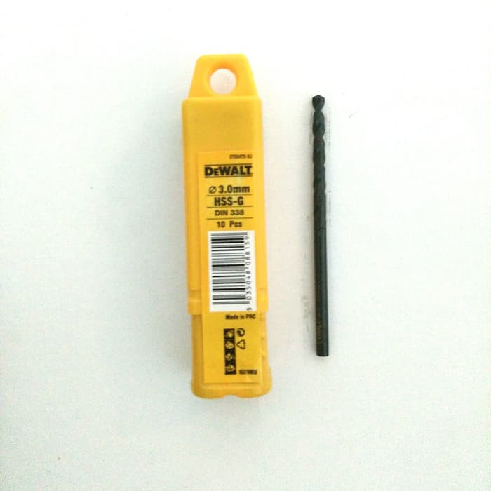 Jual DEWALT MATA BOR BESI HSS-G 3MM DEWALT DRILL BIT 3MM | Shopee Indonesia