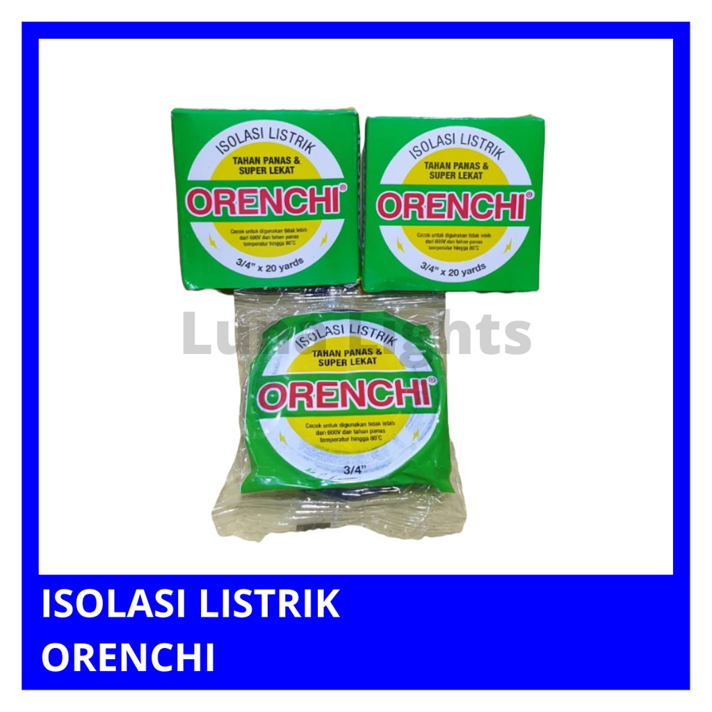 Jual ISOLASI LISTRIK ORENCHI / SLASIBAN KOTAK ORENCHI ELECTRICAL TAPE ...